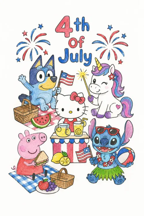 4th Of July coloring pages 4th Of July coloring pages