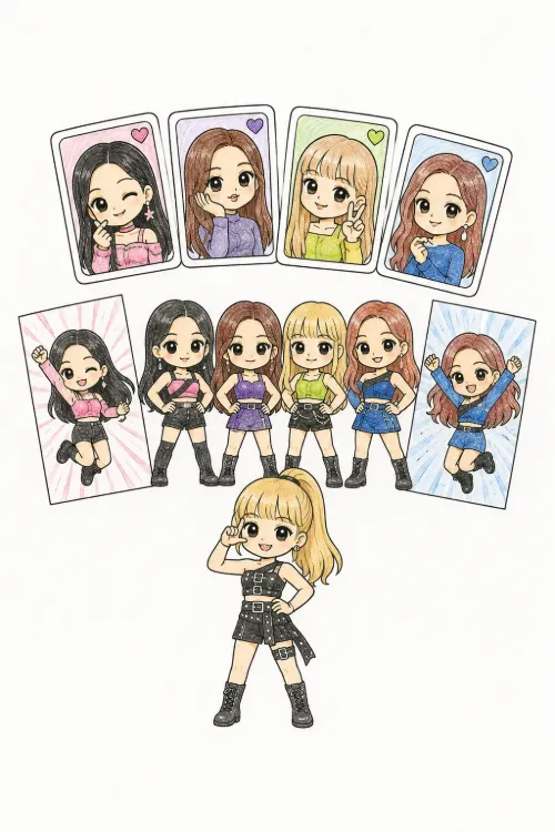 Blackpink coloring pages