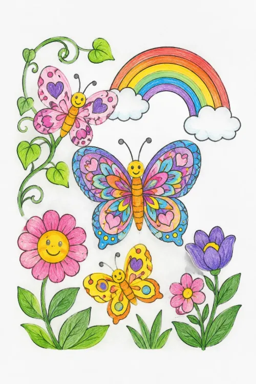 Butterfly coloring pages