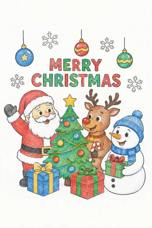 Christmas coloring pages