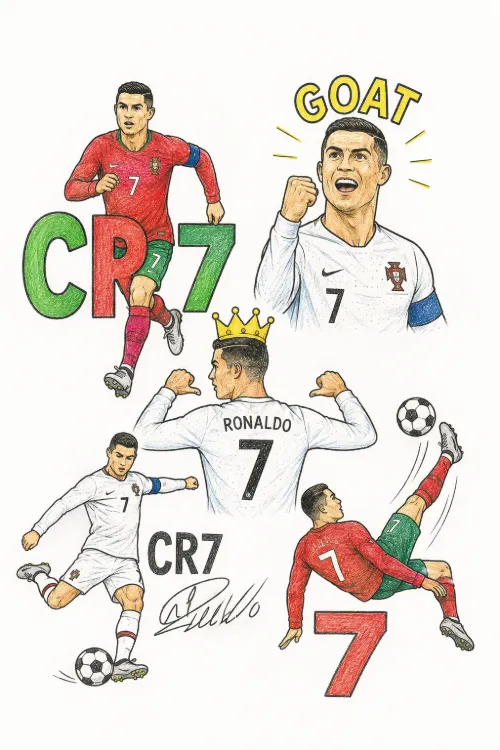 Cristiano Ronaldo coloring pages