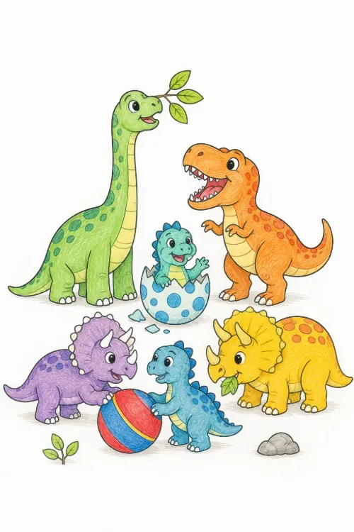 Dinosaur coloring pages