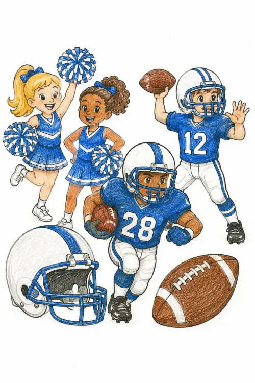 Football coloring pages