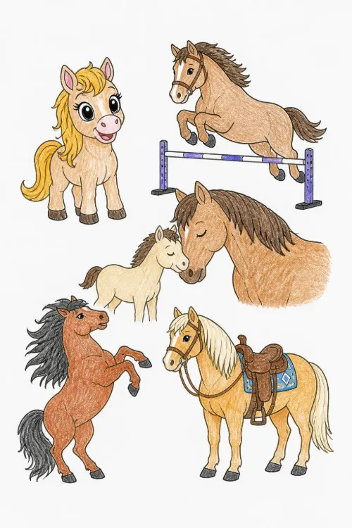 Horse coloring pages