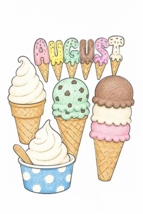 Ice Cream coloring pages