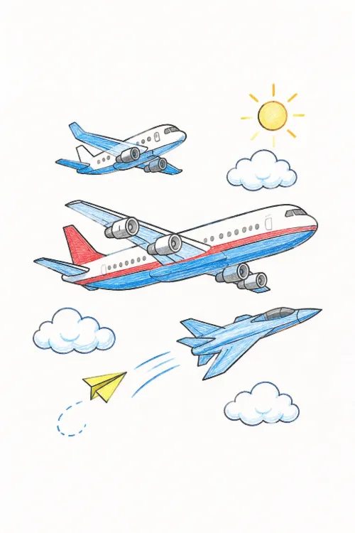 Jets coloring pages