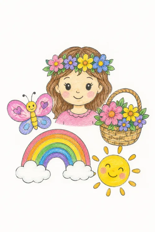 May coloring pages