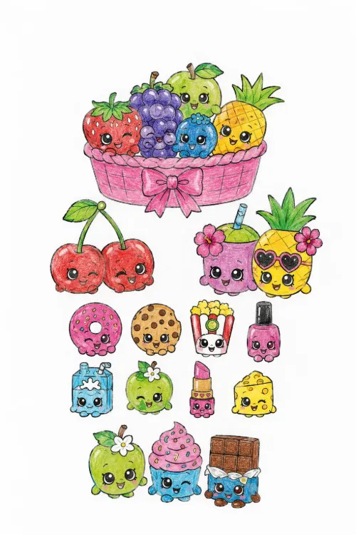Shopkins coloring pages