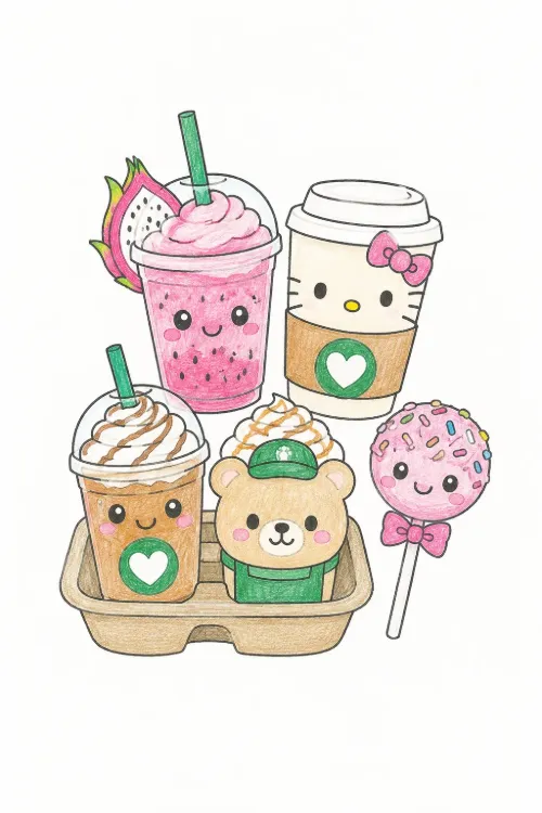 Starbucks coloring pages