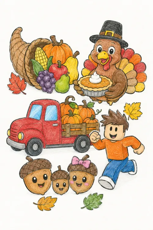 Thanksgiving coloring pages