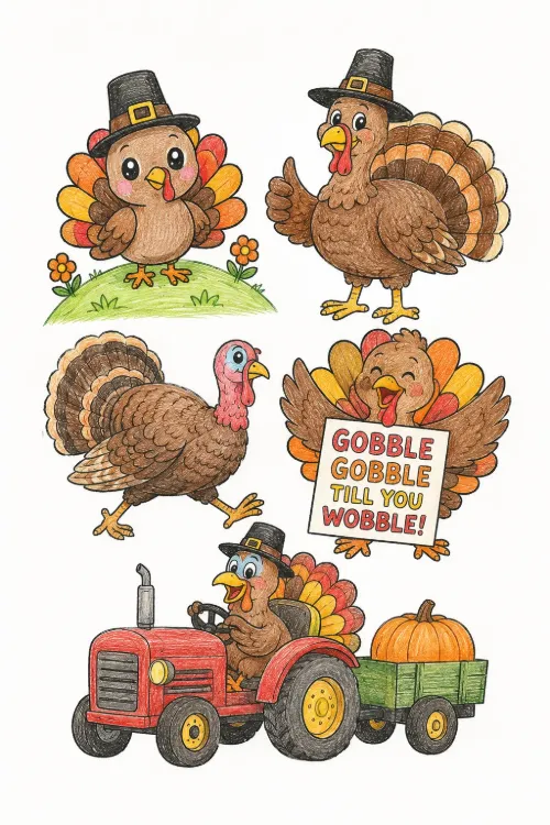 Turkey coloring pages