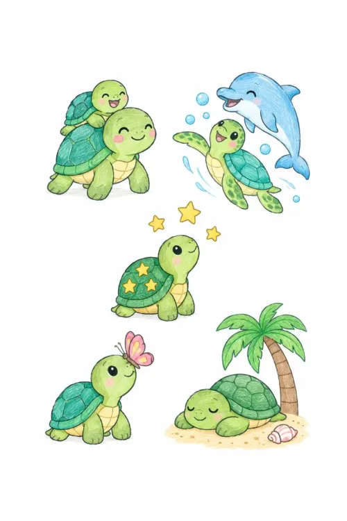 Turtle coloring pages