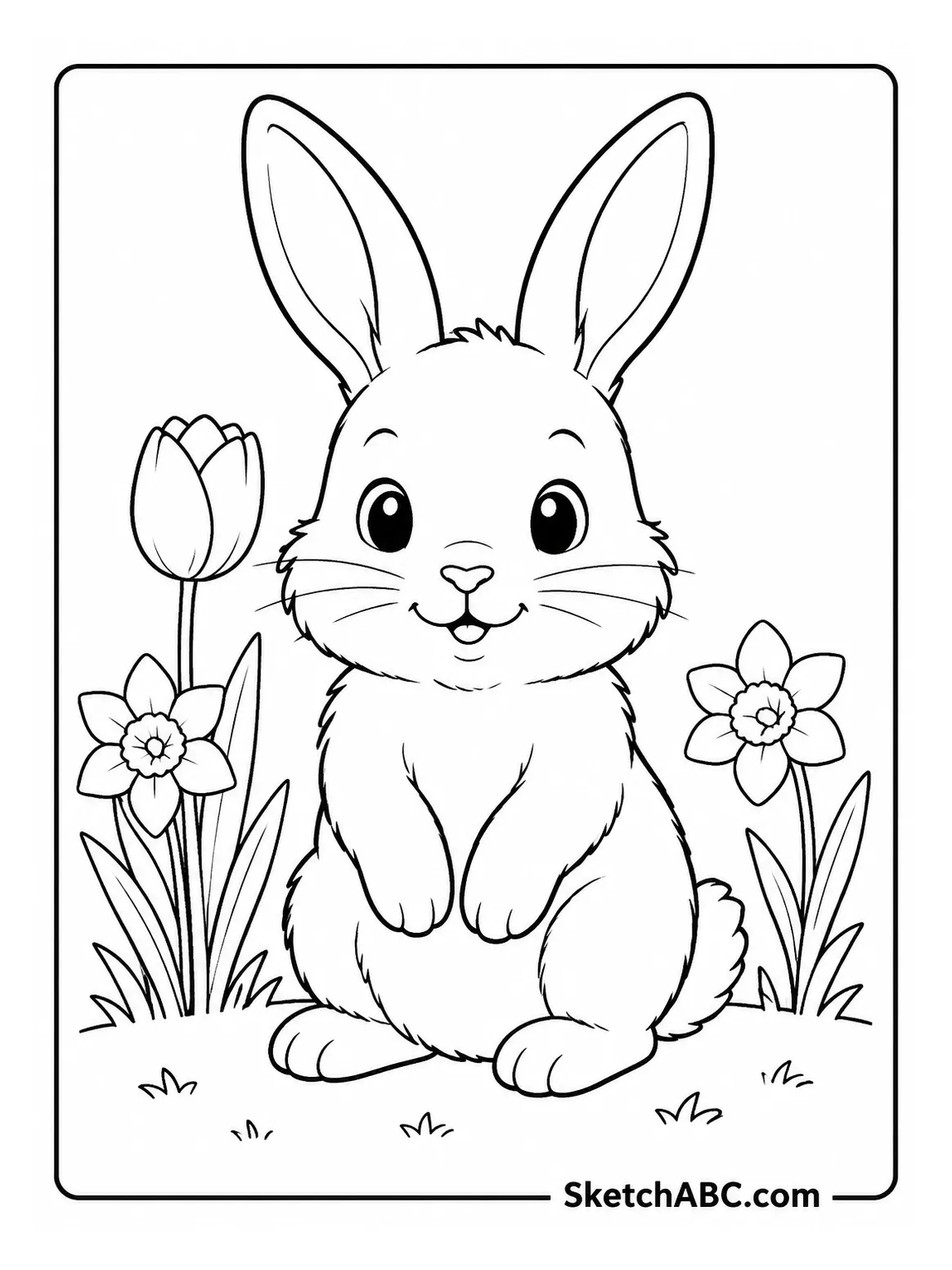 Bunny Portrait coloring pages Bunny Portrait coloring pages