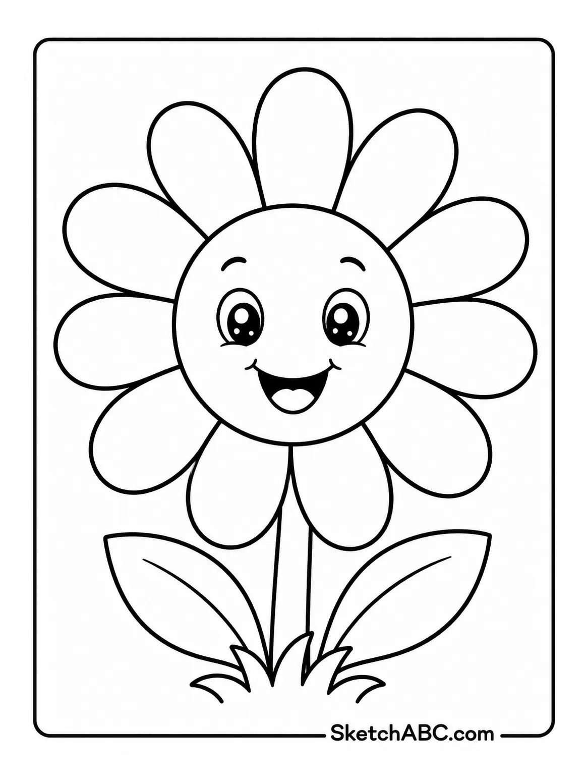 Daisy Face coloring pages Daisy Face coloring pages
