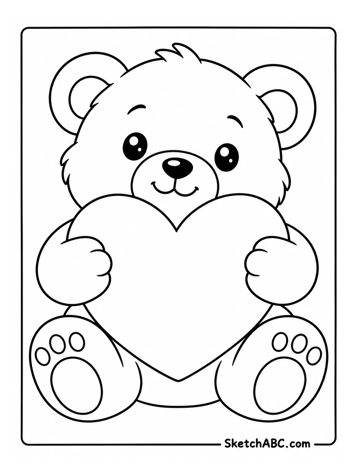 Teddy Heart Hugs coloring pages Teddy Heart Hugs coloring pages
