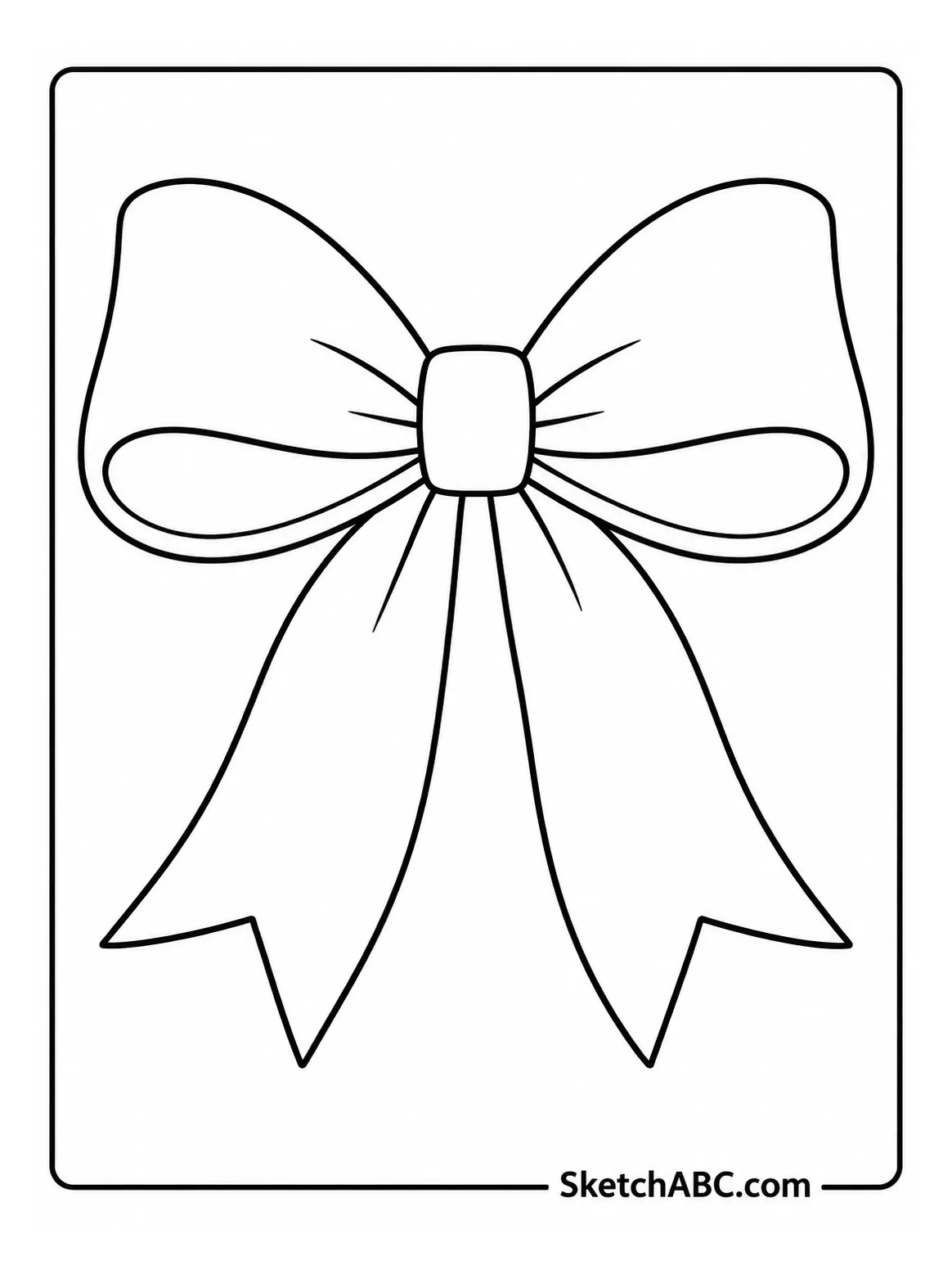 Classic Ribbon Bow coloring pages Classic Ribbon Bow coloring pages