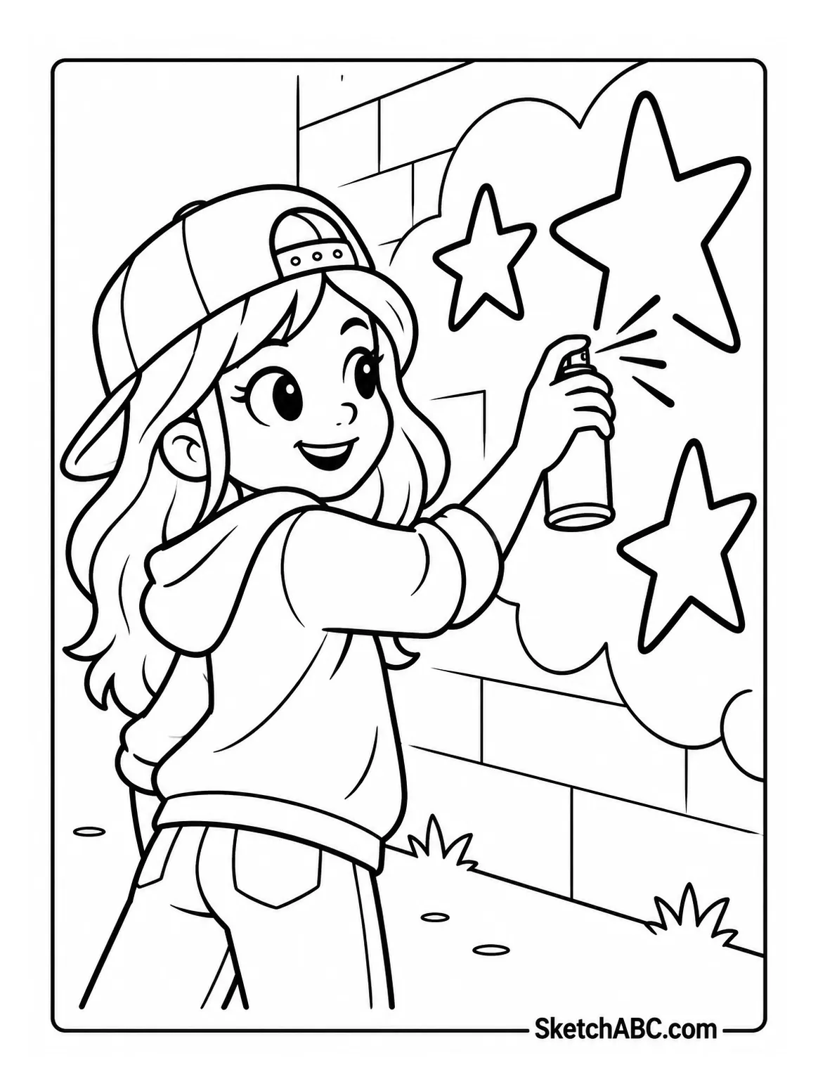 Jade s Street Art Moment coloring pages Jade s Street Art Moment coloring pages