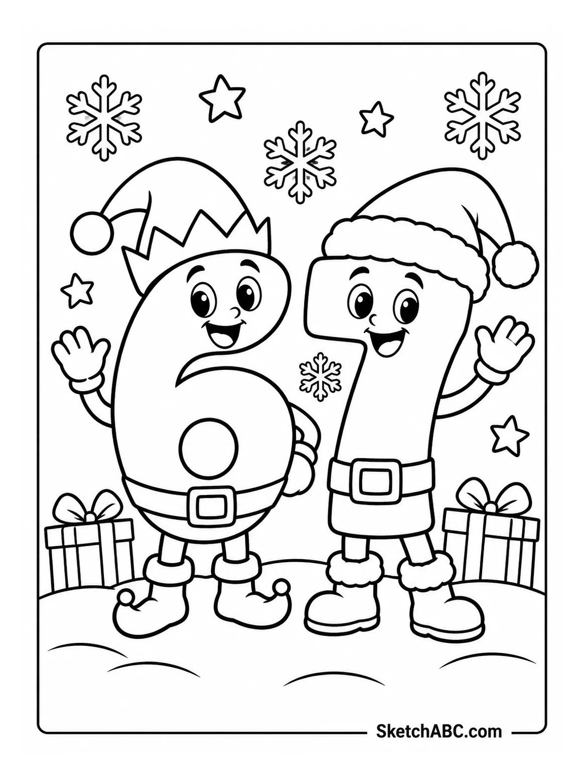 Christmas Six Seven Magic coloring pages