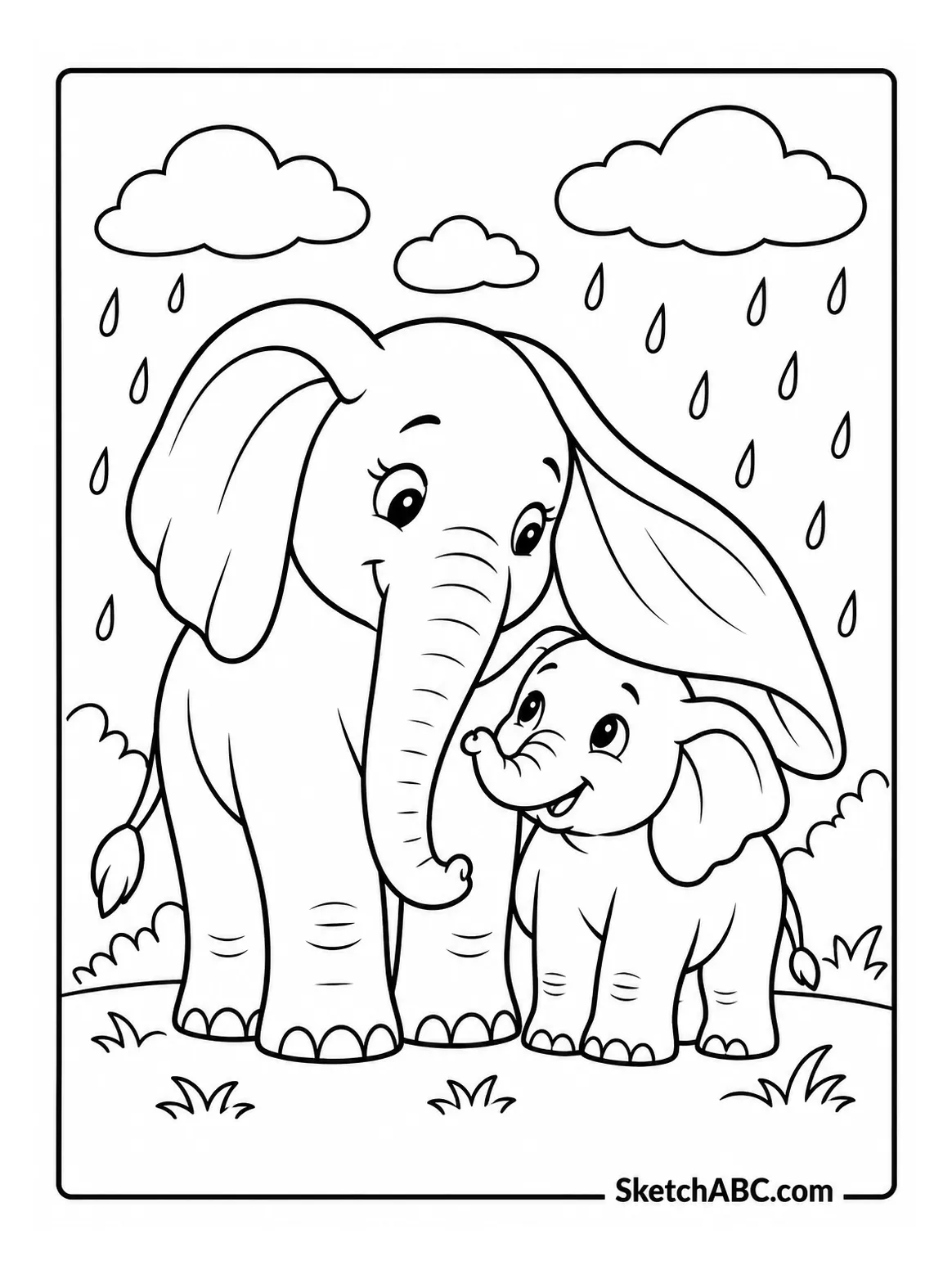 Ear Umbrella coloring pages Ear Umbrella coloring pages
