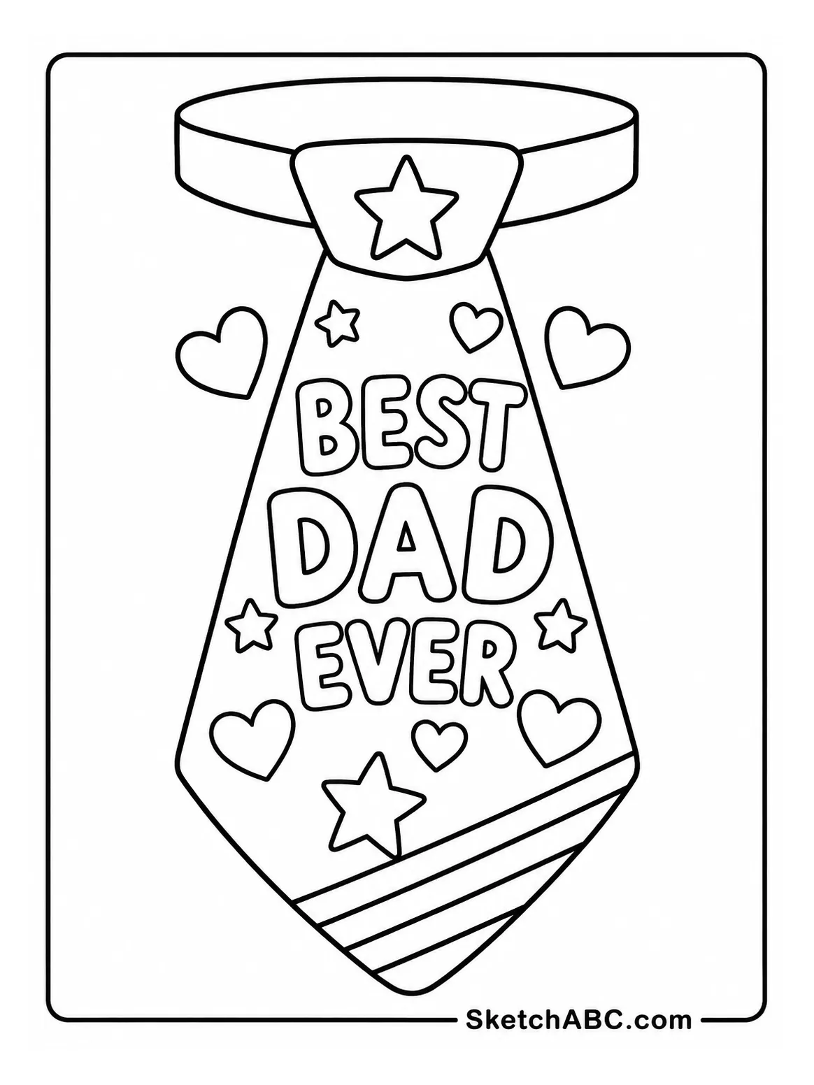 Best Dad Ever Tie coloring pages Best Dad Ever Tie coloring pages