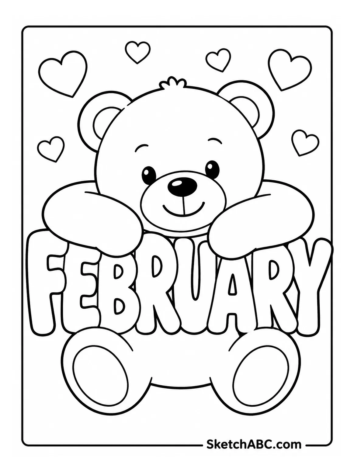 Teddy Bear Hug Letters coloring pages Teddy Bear Hug Letters coloring pages