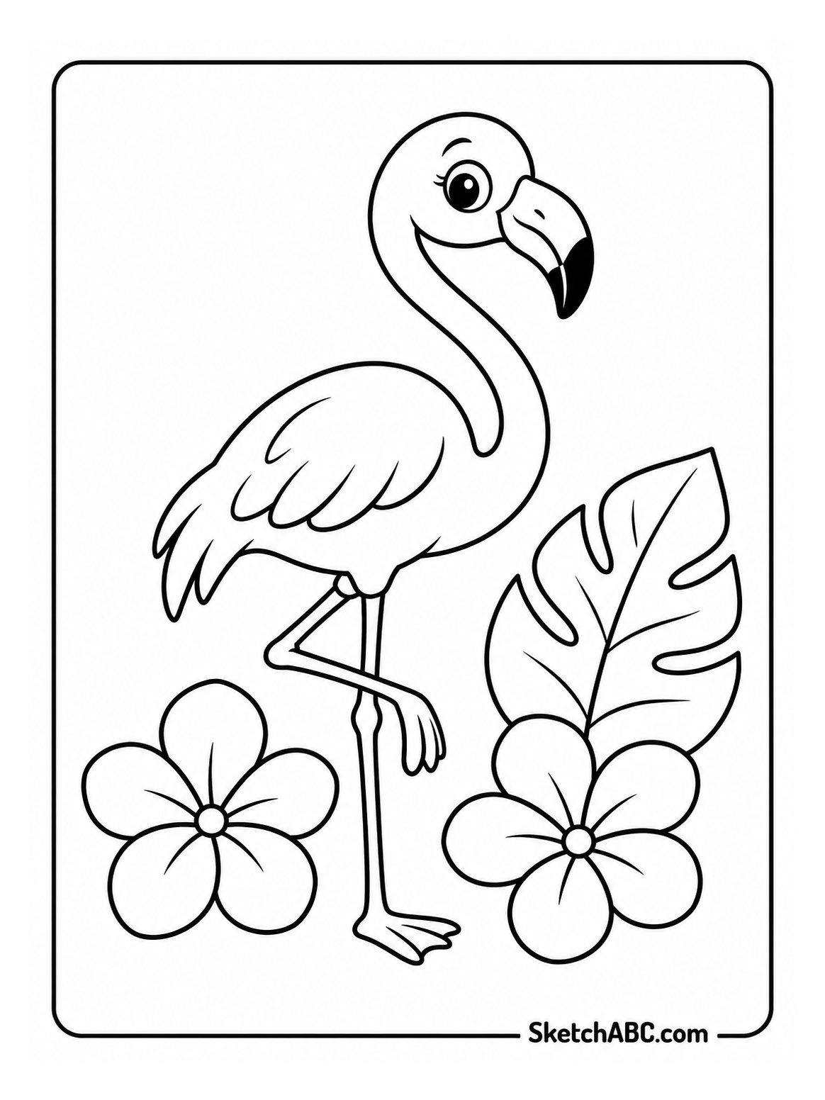 Flamingo Garden Adventure coloring pages Flamingo Garden Adventure coloring pages