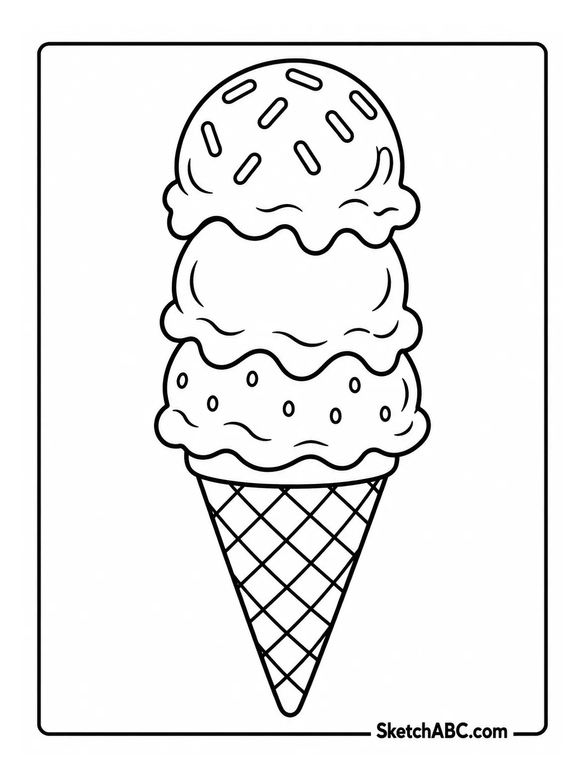 Neapolitan Trio coloring pages