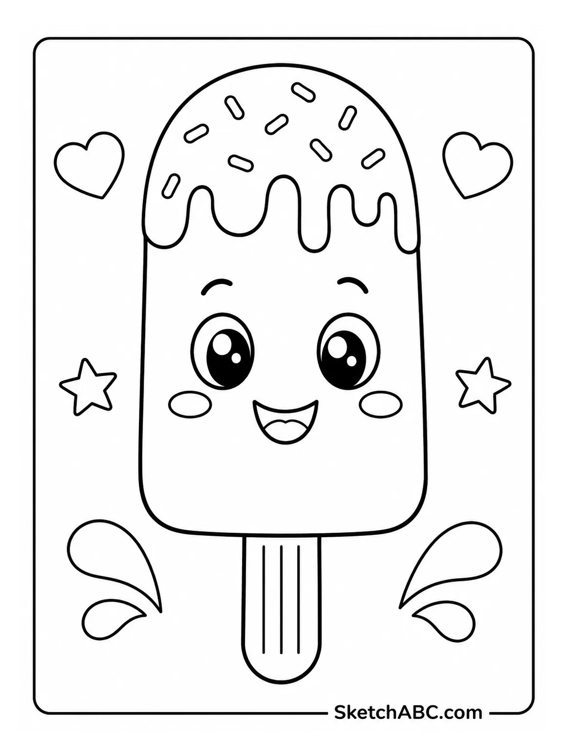 Popsicle Treat coloring pages Popsicle Treat coloring pages