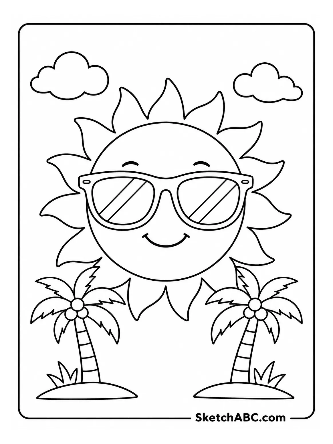 Sunglasses Style coloring pages Sunglasses Style coloring pages