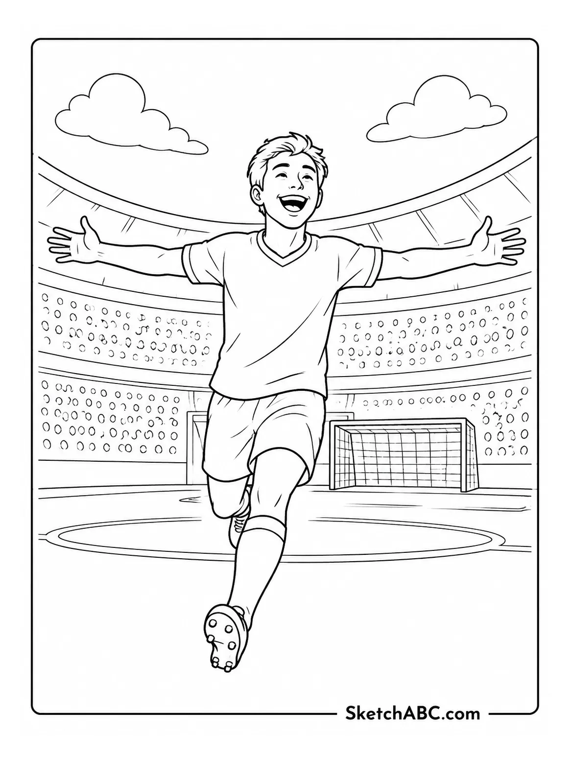 Arms Wide Celebration coloring pages Arms Wide Celebration coloring pages