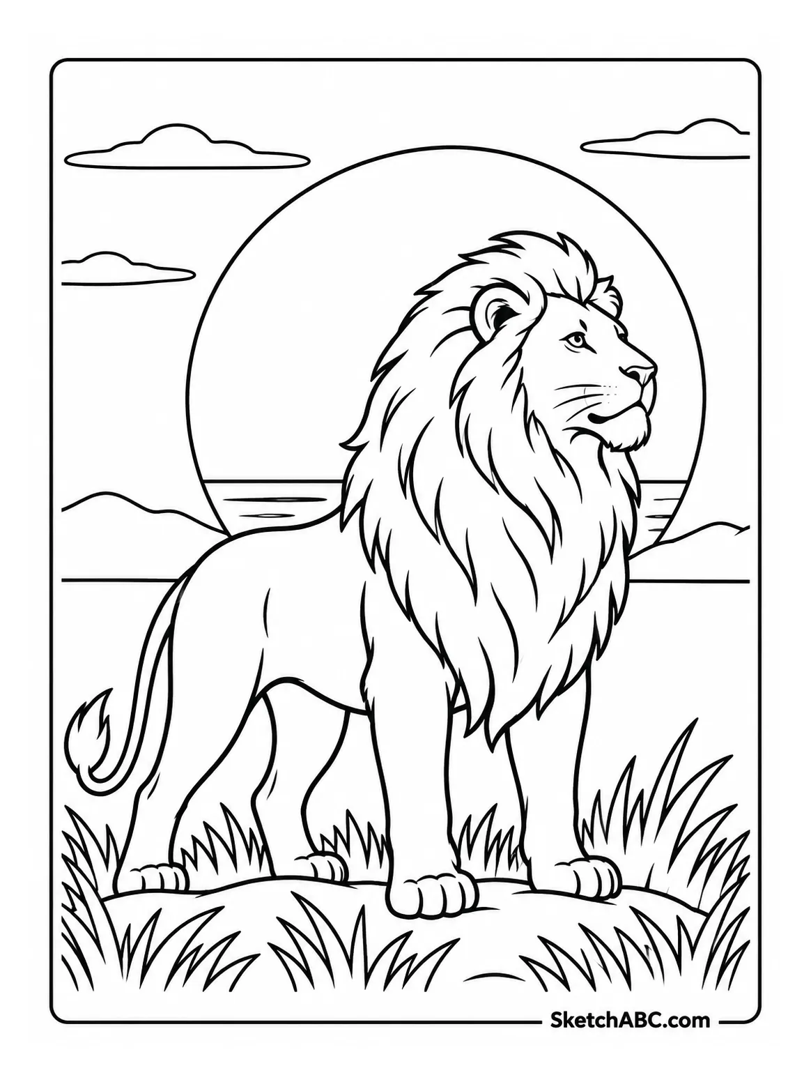 Evening Silhouette coloring pages Evening Silhouette coloring pages