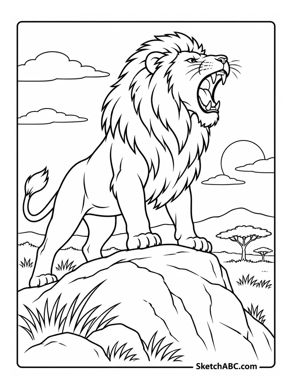 Roar on the Kopje Rock coloring pages Roar on the Kopje Rock coloring pages