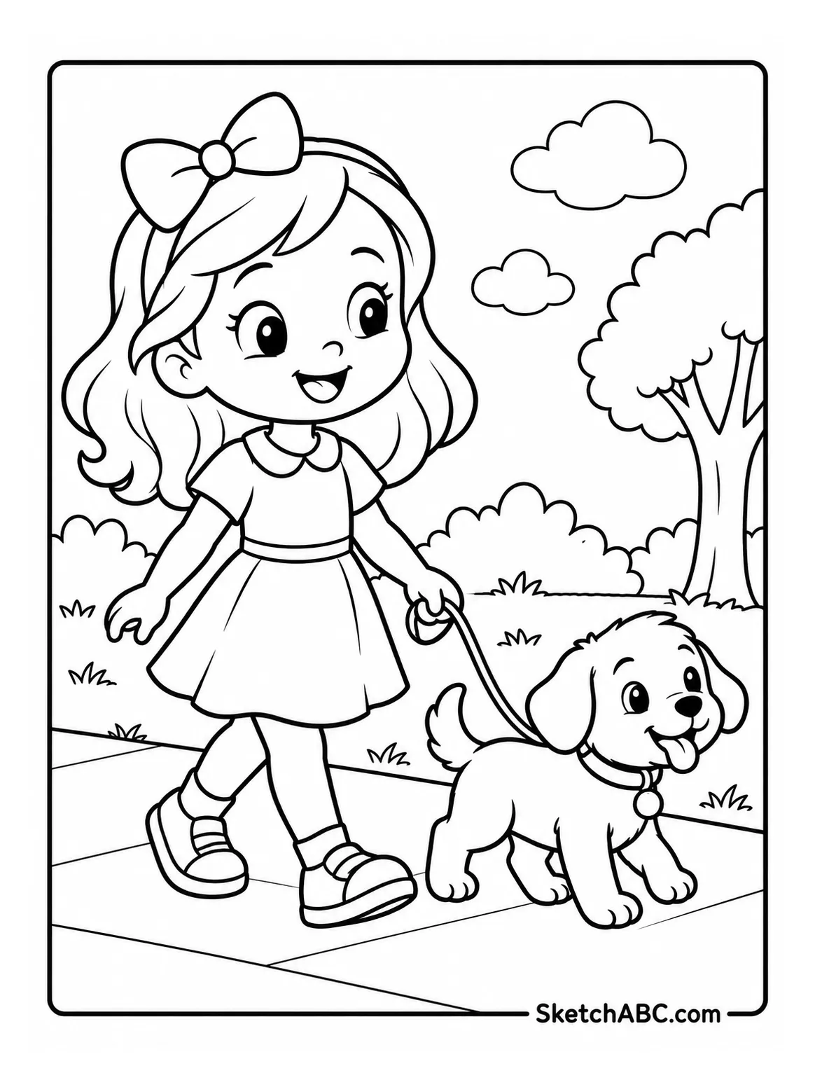 Bon Bon s Puppy Walk coloring pages Bon Bon s Puppy Walk coloring pages