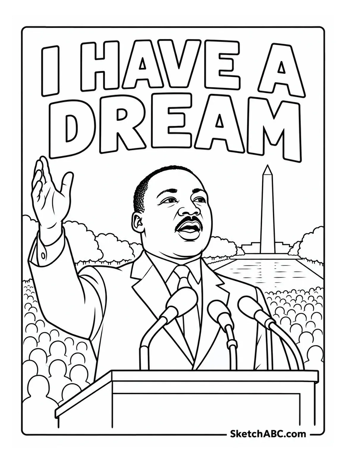 I Have a Dream Speech coloring pages I Have a Dream Speech coloring pages