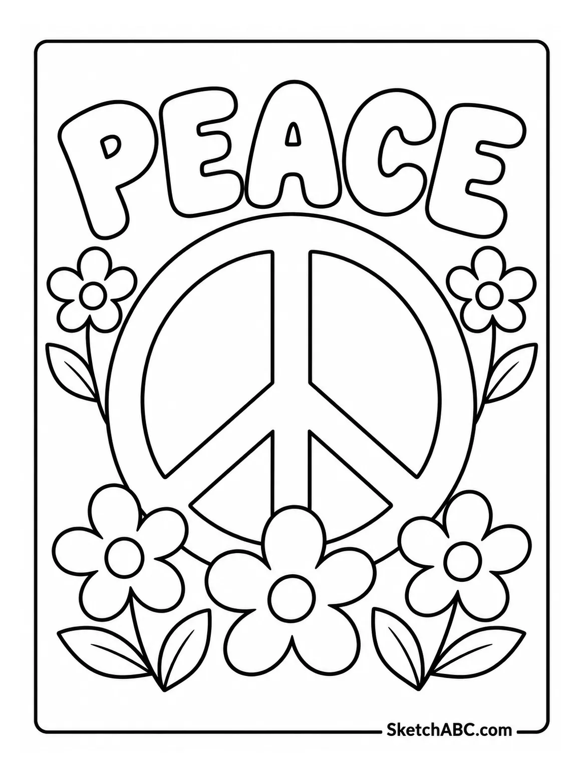 Peace Sign Collage coloring pages Peace Sign Collage coloring pages
