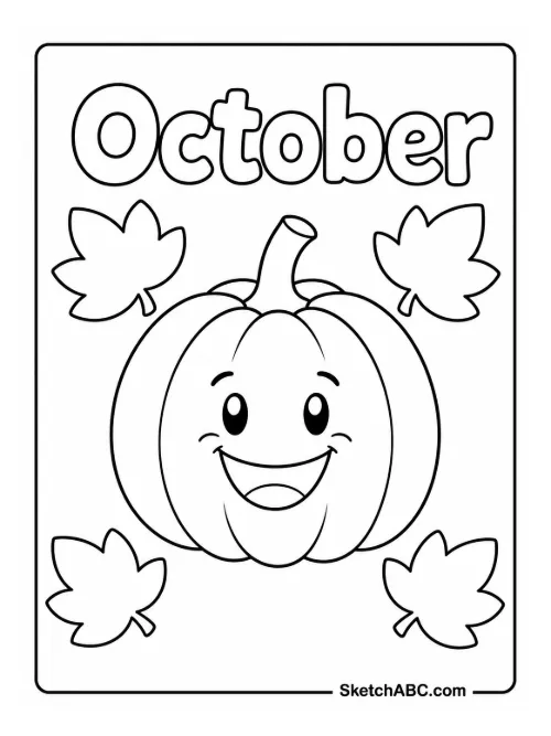 October Pumpkin coloring pages October Pumpkin coloring pages