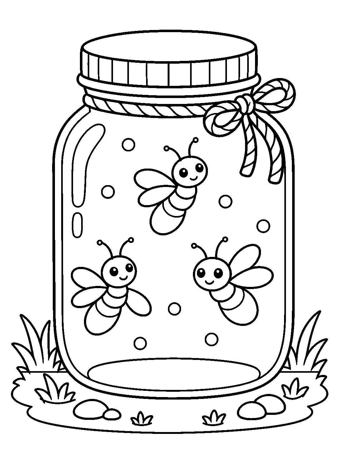 Firefly Jar coloring pages