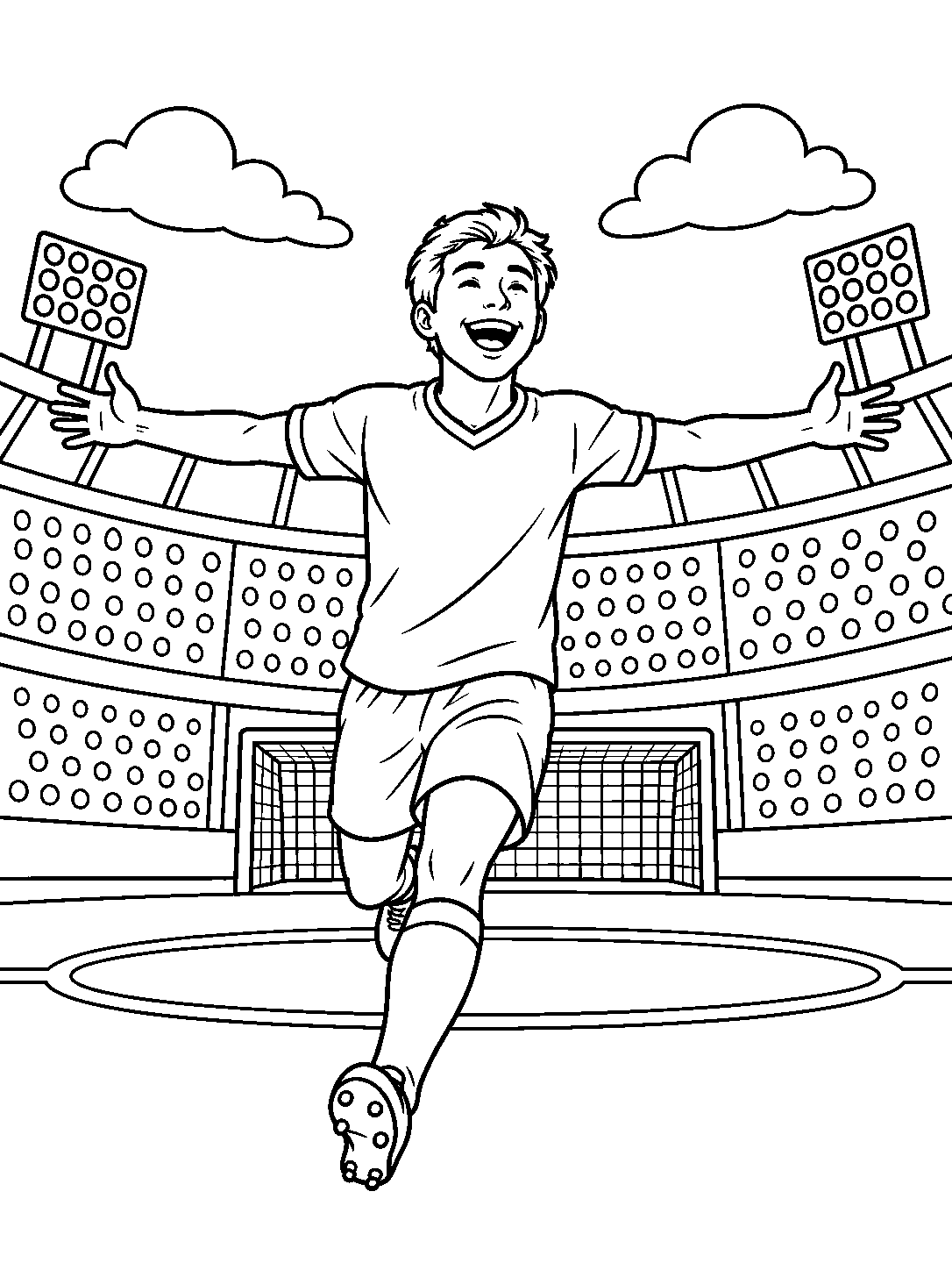 Arms Wide Celebration coloring pages