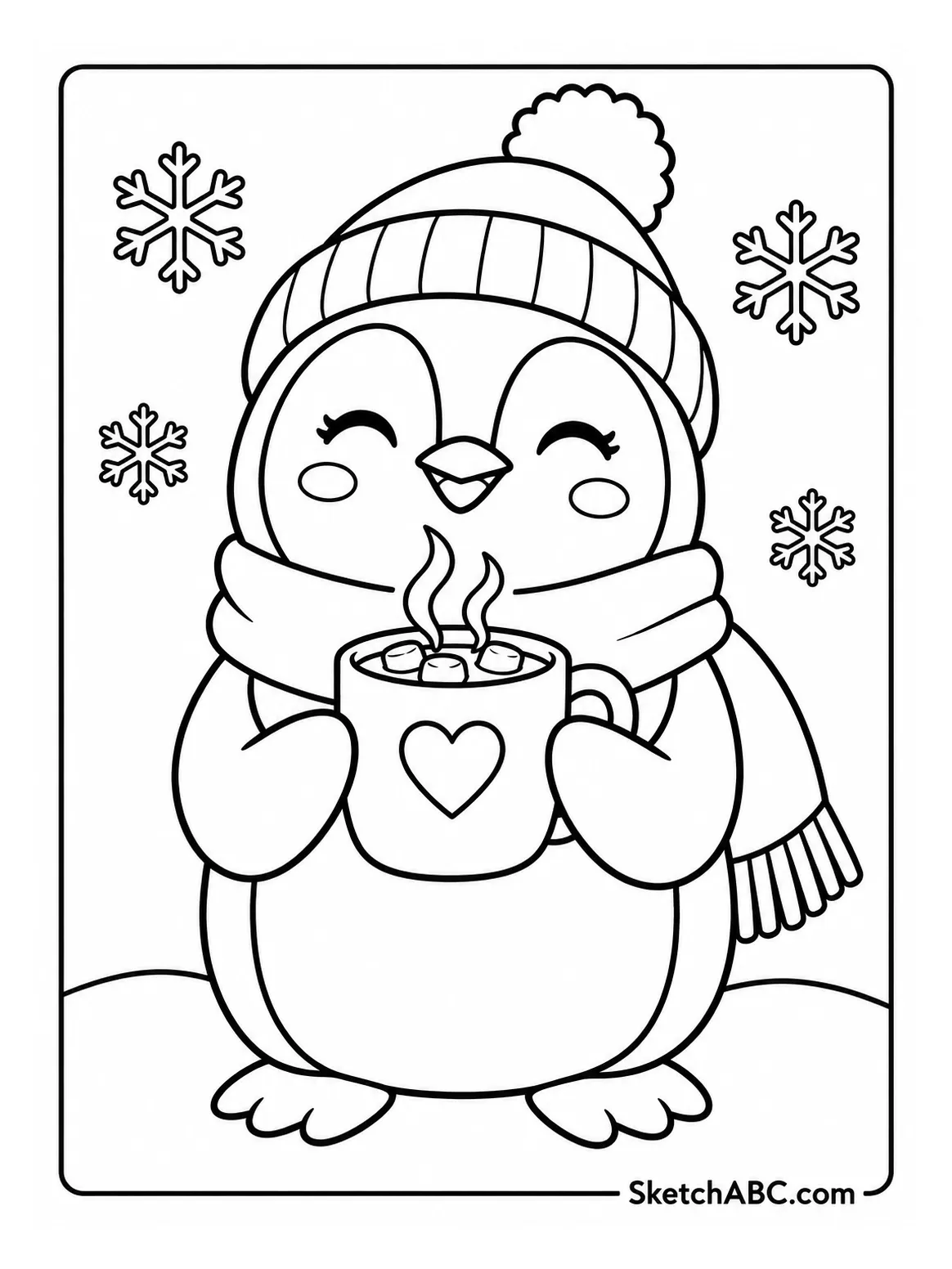 Hot Cocoa Break coloring pages