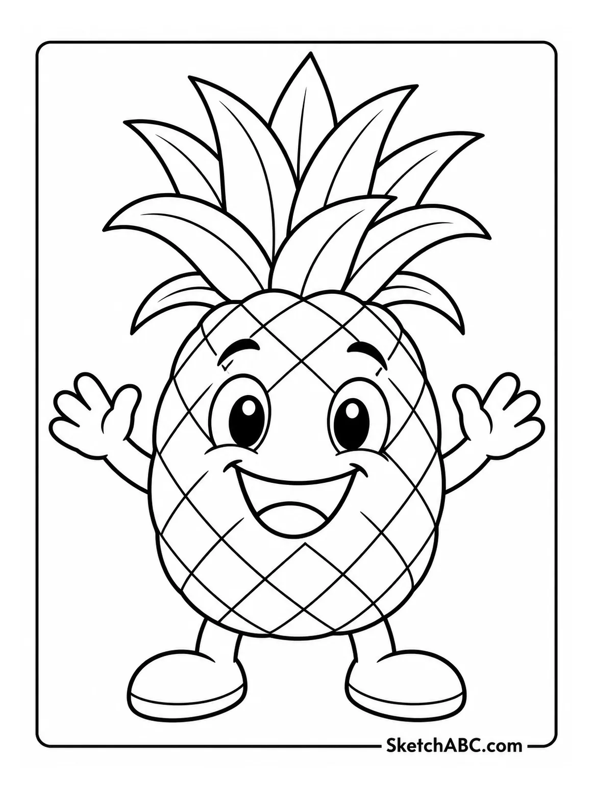 Maui the Pineapple coloring pages Maui the Pineapple coloring pages