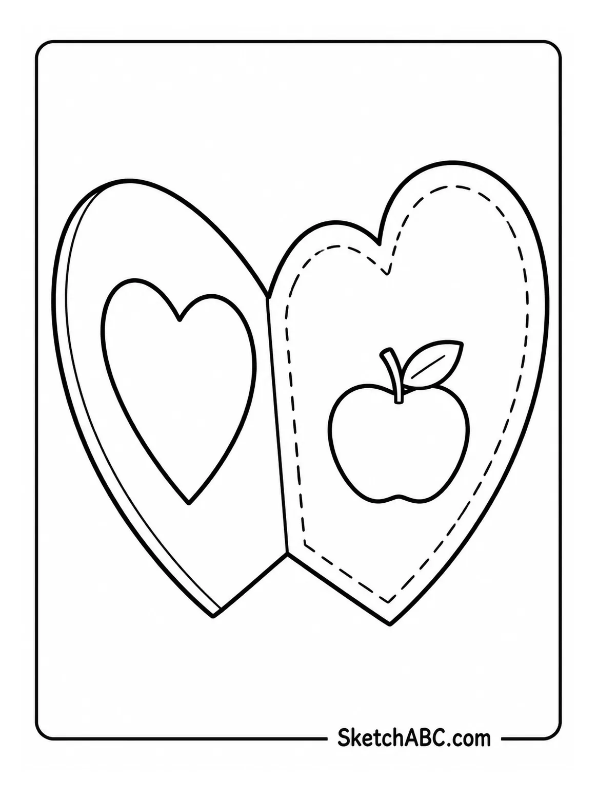 Teacher Heart Card coloring pages Teacher Heart Card coloring pages