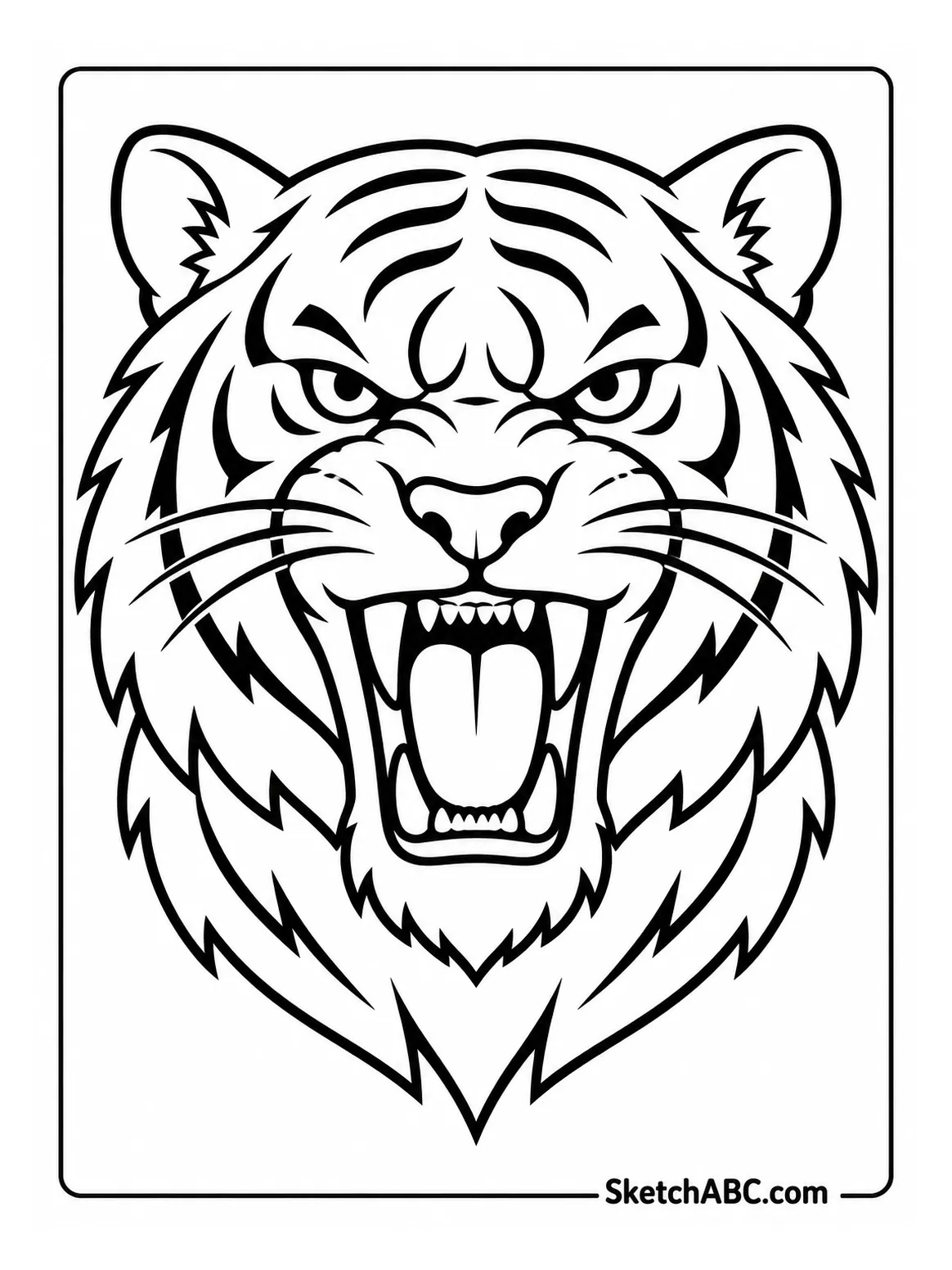 Mascot Roar Emblem coloring pages Mascot Roar Emblem coloring pages