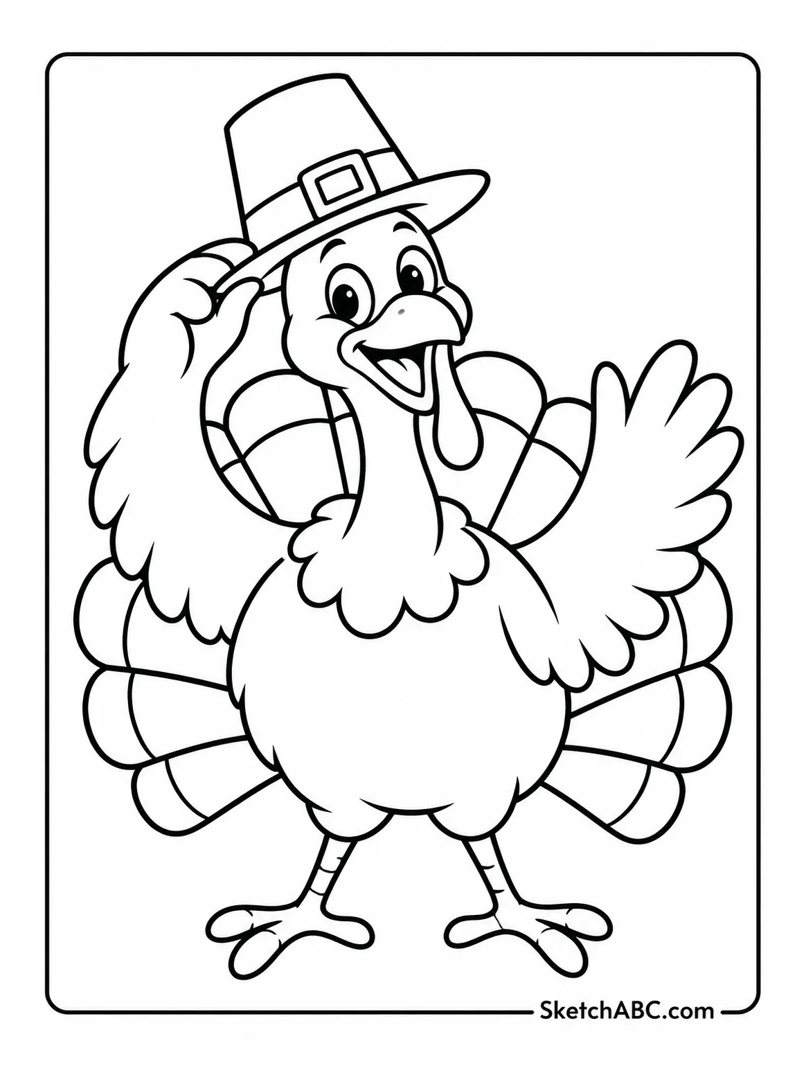 Pilgrim Hat Turkey coloring pages Pilgrim Hat Turkey coloring pages