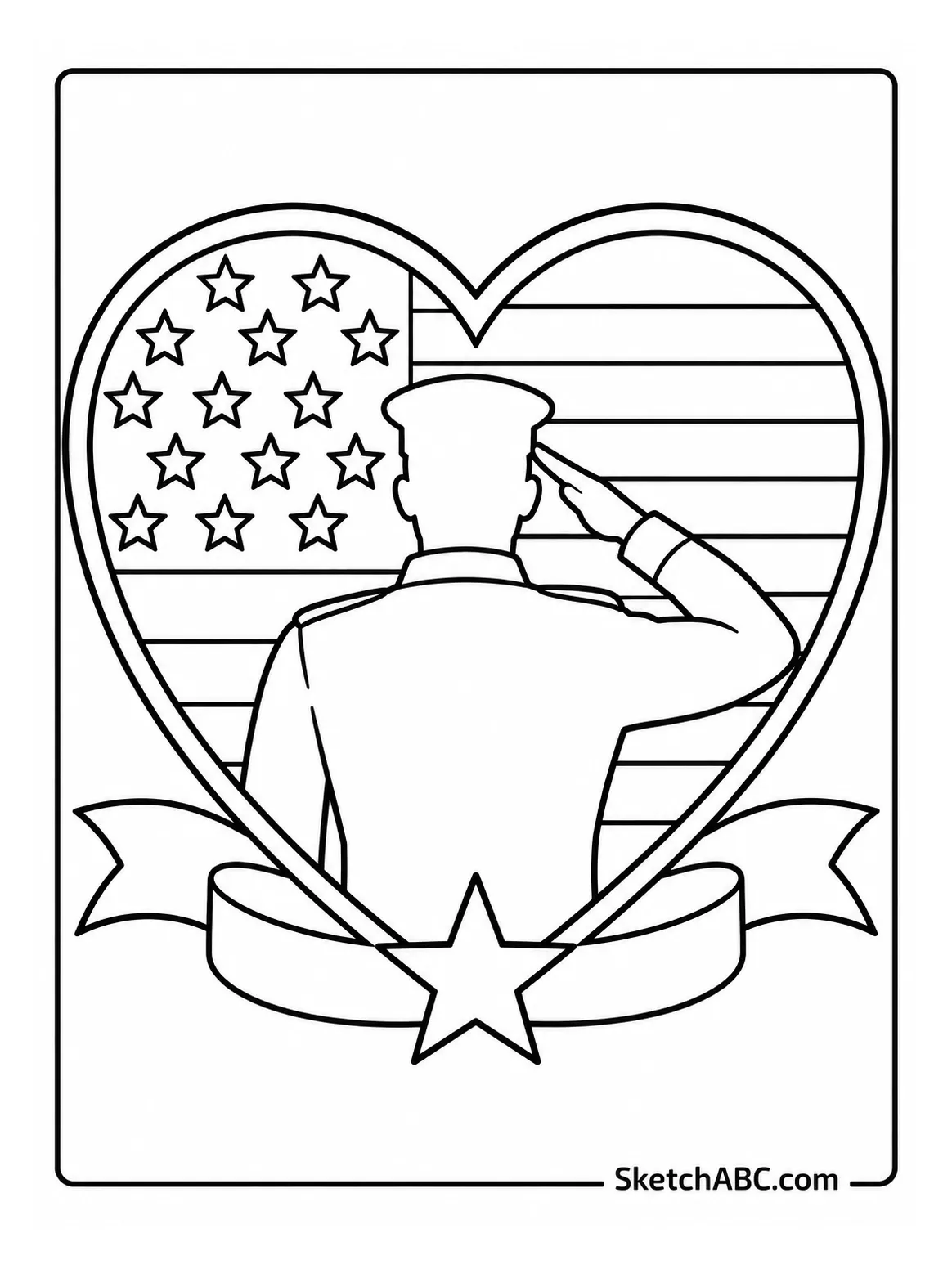 Thank You U s Veterans Heart Emblem coloring pages Thank You U s Veterans Heart Emblem coloring pages