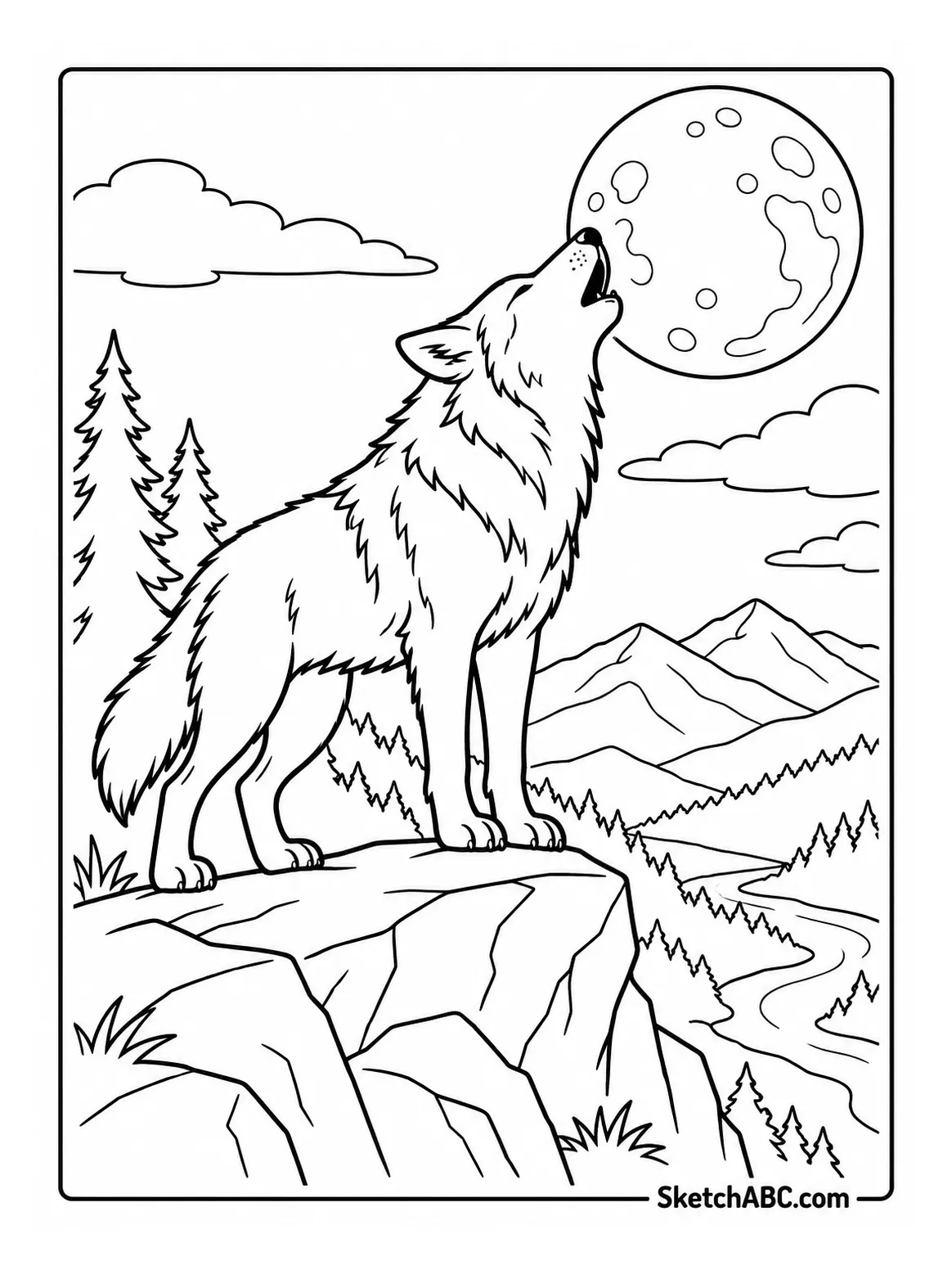 Howl Above the Valley coloring pages Howl Above the Valley coloring pages